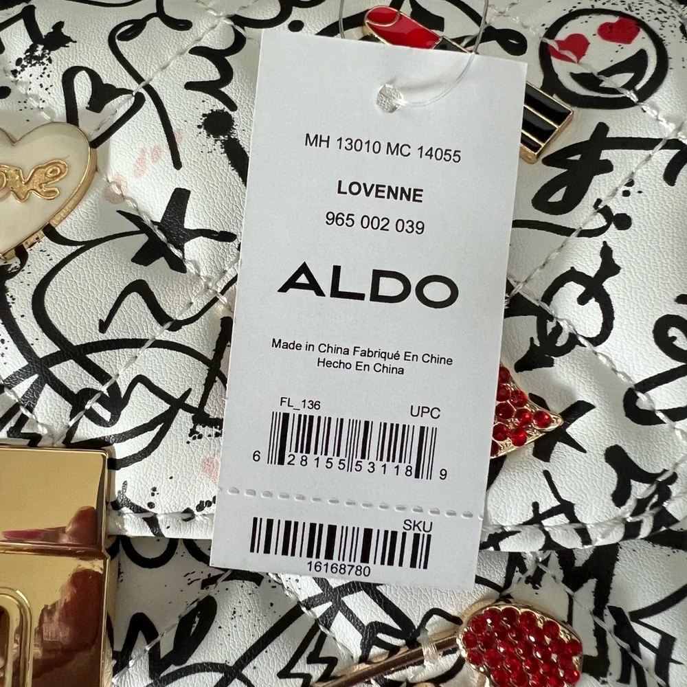 NWT ALDO FLAP QUILTED CROSSBODY SHOULDER BAG PURSE - Picture 6 of 6